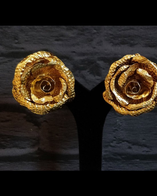 Oversized Rose Studs