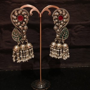 Fusion Engraved Jhumkis