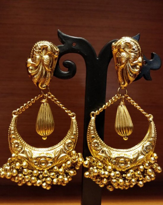 Gold Plated Exquisite Ghungroo Earrings