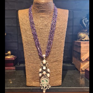 Amethyst Beaded Necklace