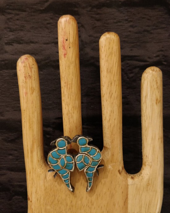 Firoza Peacock Ring