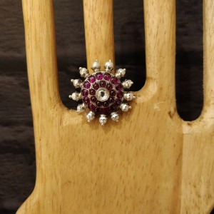 Kundan Pearl Ring