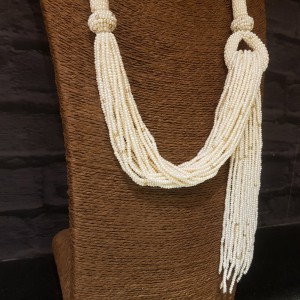 Multi Stringed White Pearl Necklace