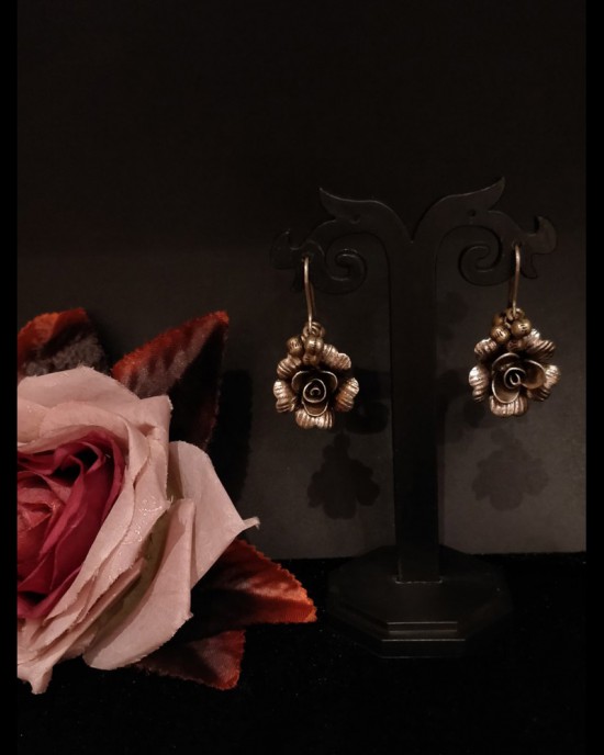 Rose Loop Earrings