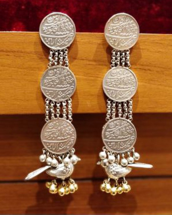 Vintage Coin Statement Earrings