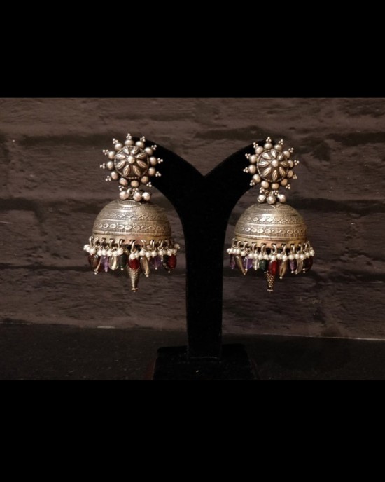 Kutch Kali Jhumkas