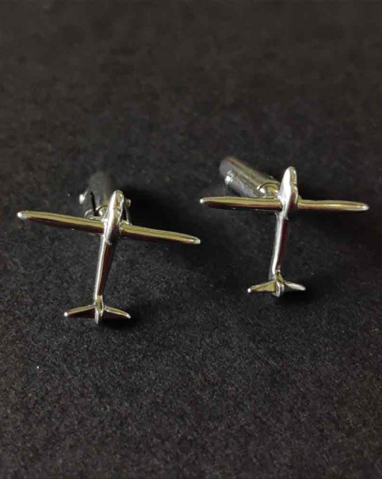 Minimalistic Airplane Cuff-Links Button