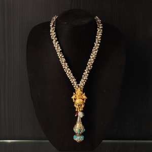 Long Ghunghroo Ganesha Pendant Necklace