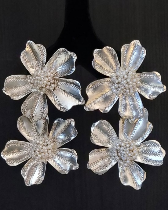 Floral Statement Earrings