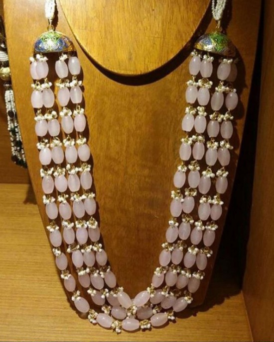 Pearl And Bead Multistrand Necklace