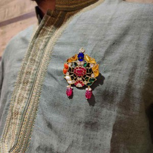 Multicolour Traditional Brooch