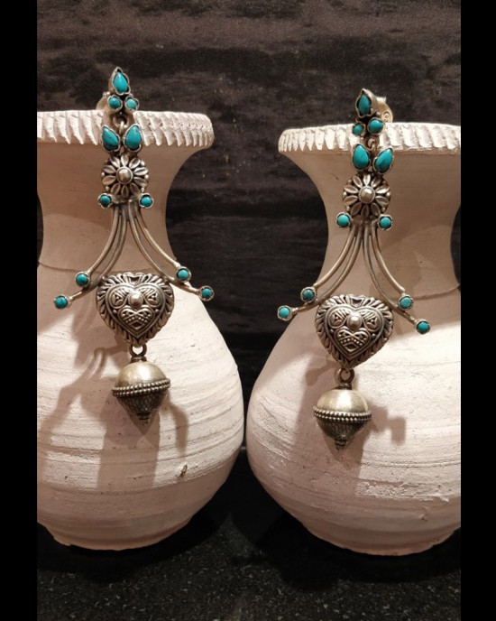 Bohemian Antique Silver Earrings