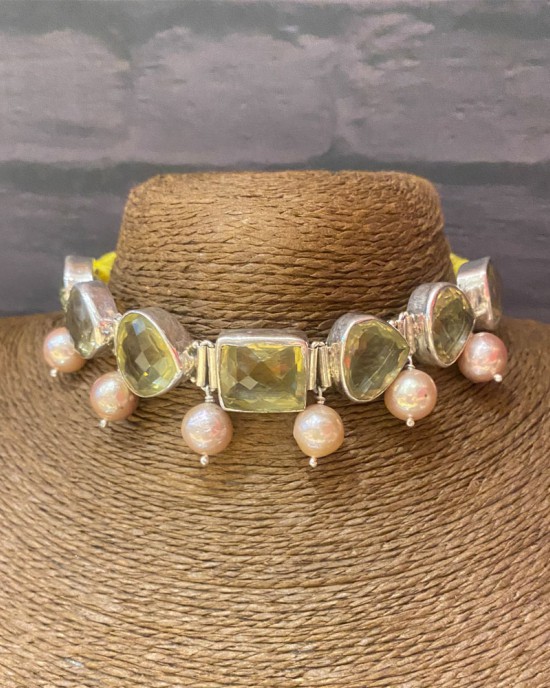 Topaz Stone Choker