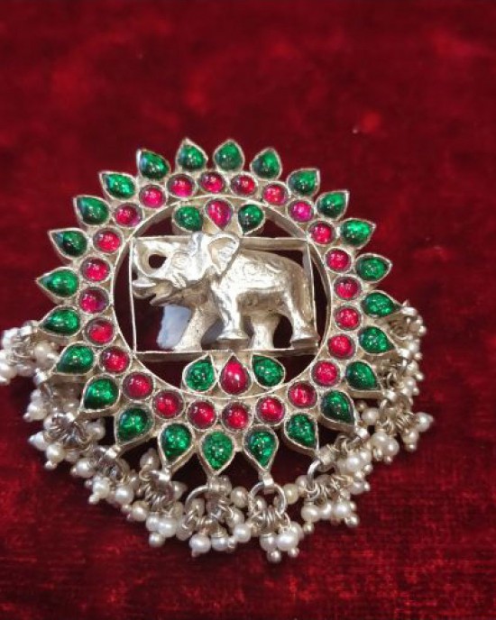 Vibrant Silver Brooch - Heavy