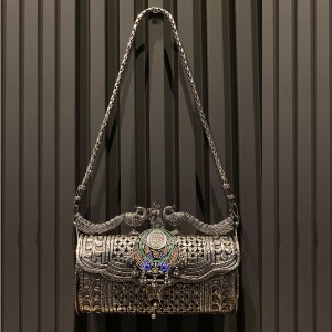 Silver Statement Purse